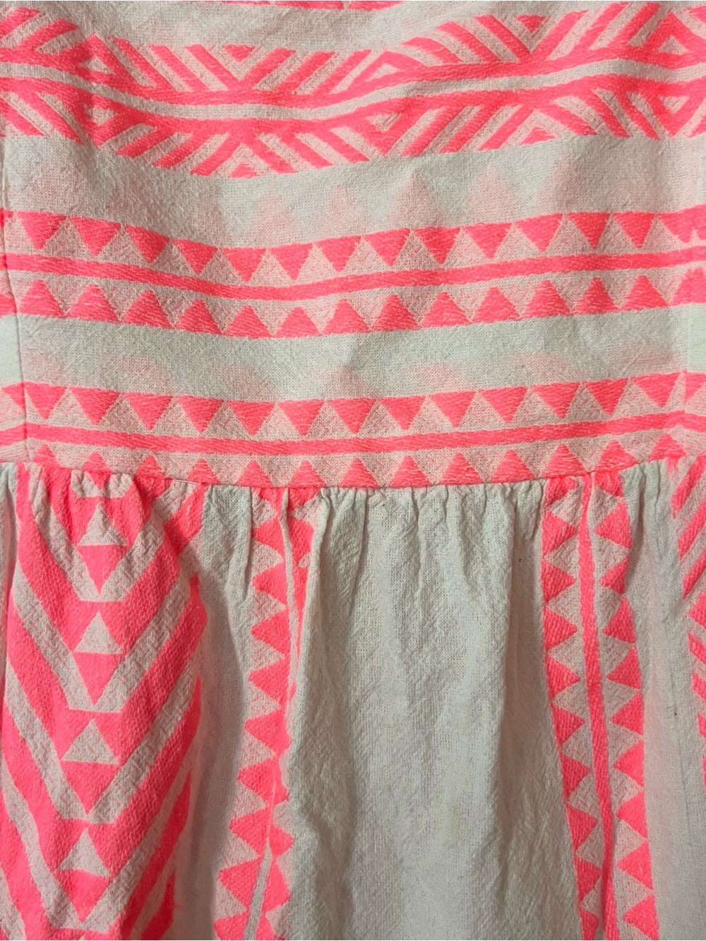 mi ami Neon Pink and White Mini Dress - Picture 4 of 10